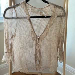 Kimchi Blue Polka Dotted Blouse